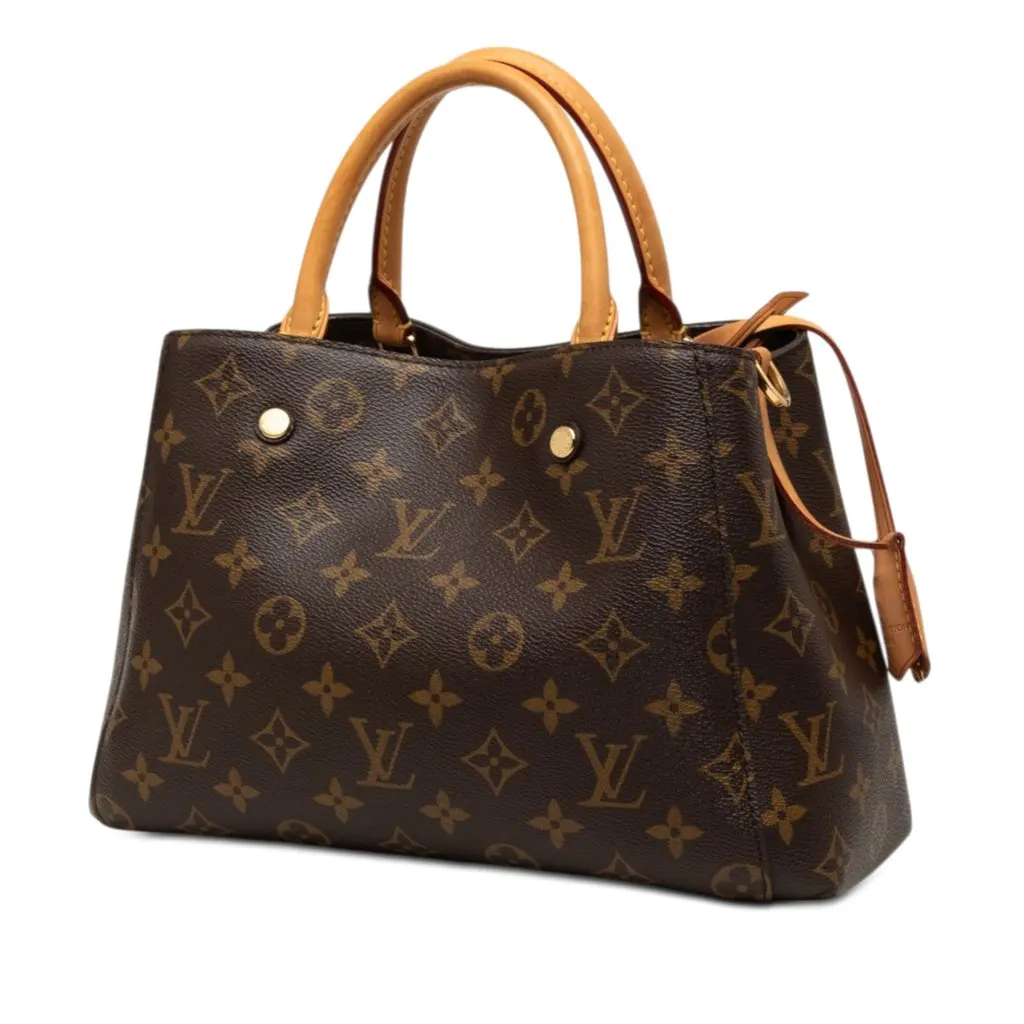 Louis Vuitton Monogram Montaigne BB Brown Very good - Back View