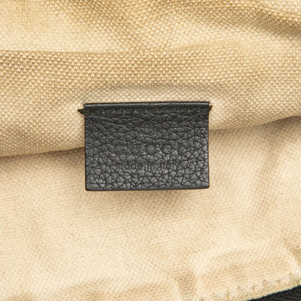 Gucci Leather Logo Web Belt Bag Black Leather Very good - Box View