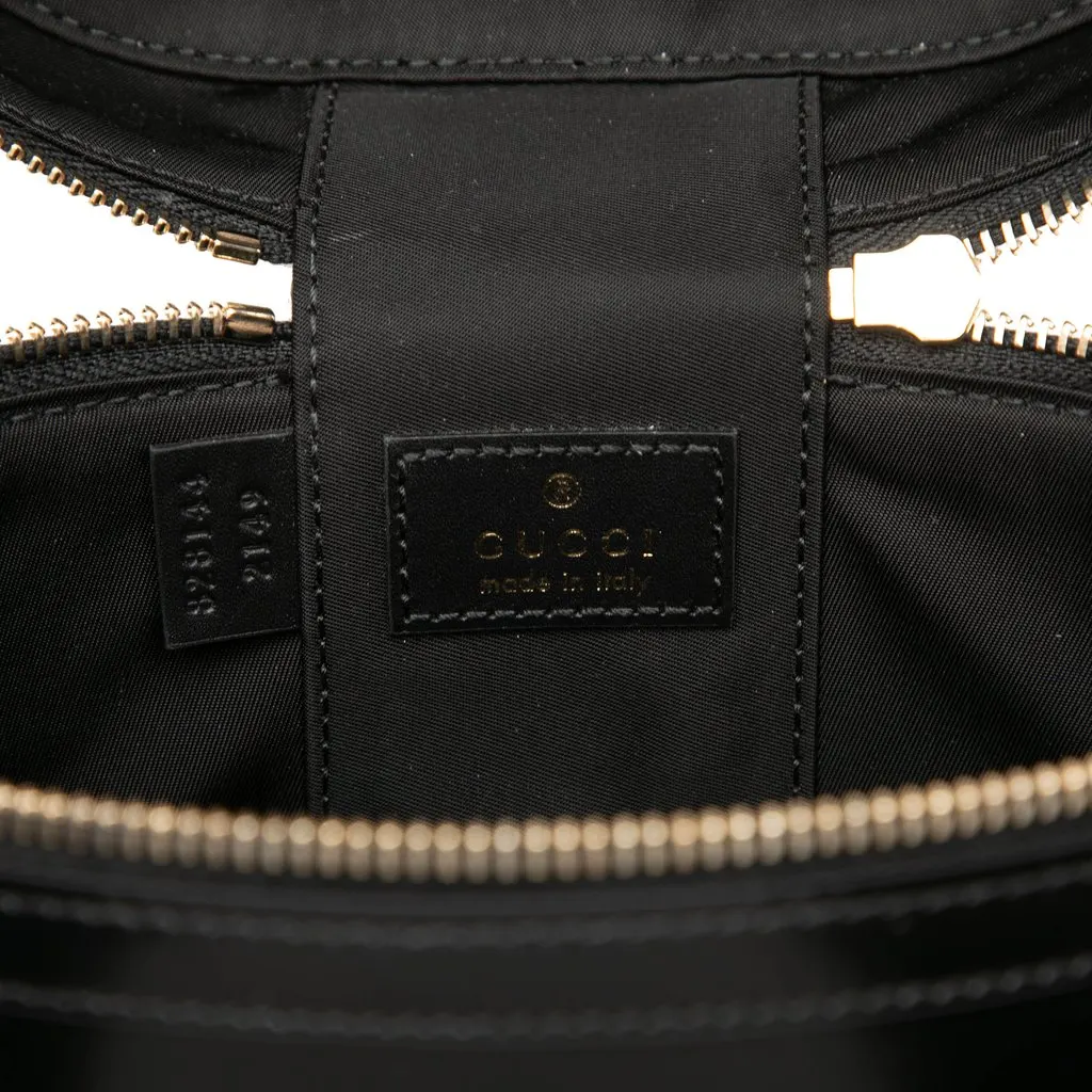 Gucci Shiny Calfskin Bamboo Vanity Bag Black Leather Very good - Box View