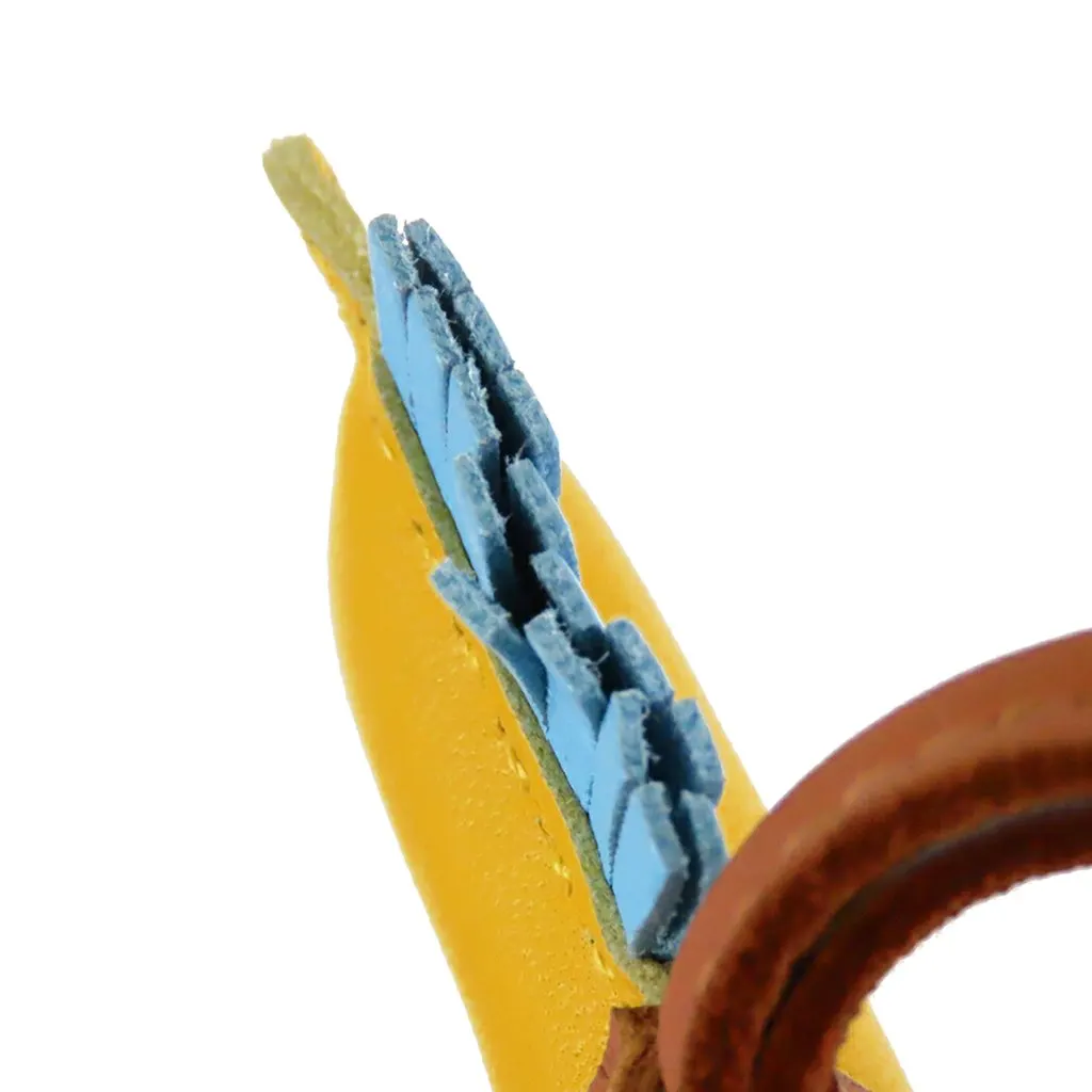 Hermès Milo Lambskin Grigri Rodeo Bag Charm PM Yellow Leather Very good - Box View