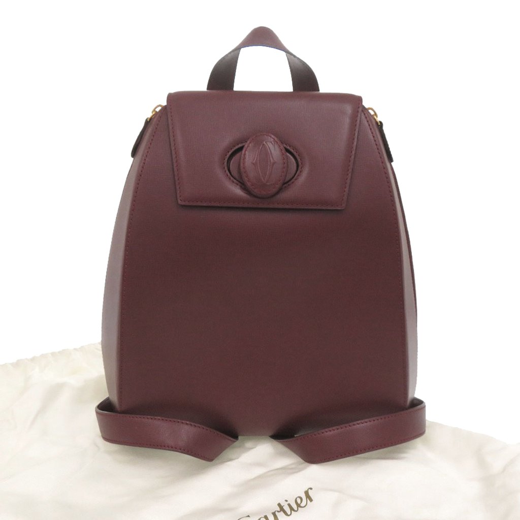 Cartier Leather Must De Cartier Backpack Red Mini Leather