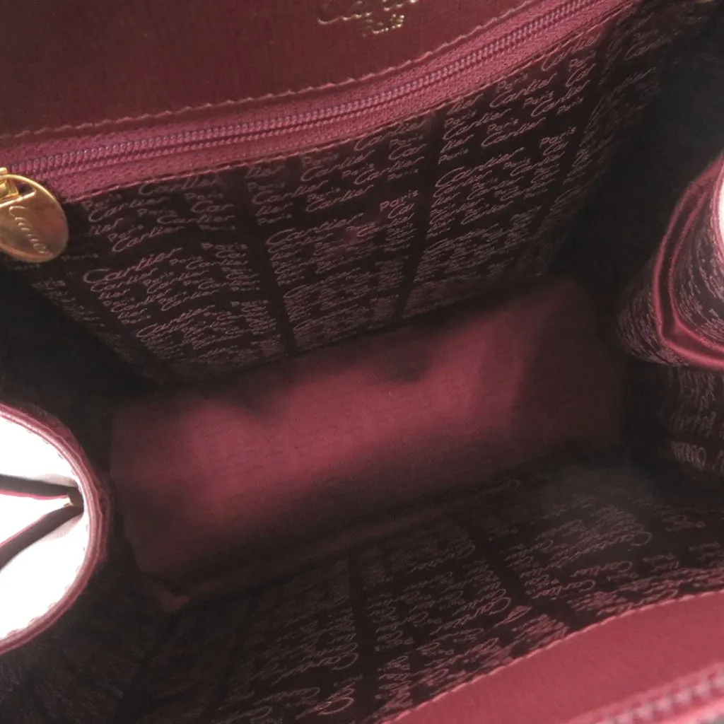 Cartier Leather Must De Cartier Backpack Red Leather Very good - Model View