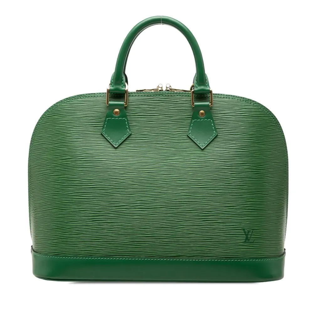 Louis Vuitton Epi Alma PM Green Leather Very good - Front View