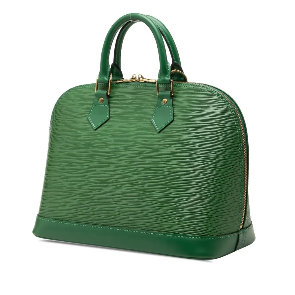 Louis Vuitton Epi Alma PM Green Leather Very good - Back View