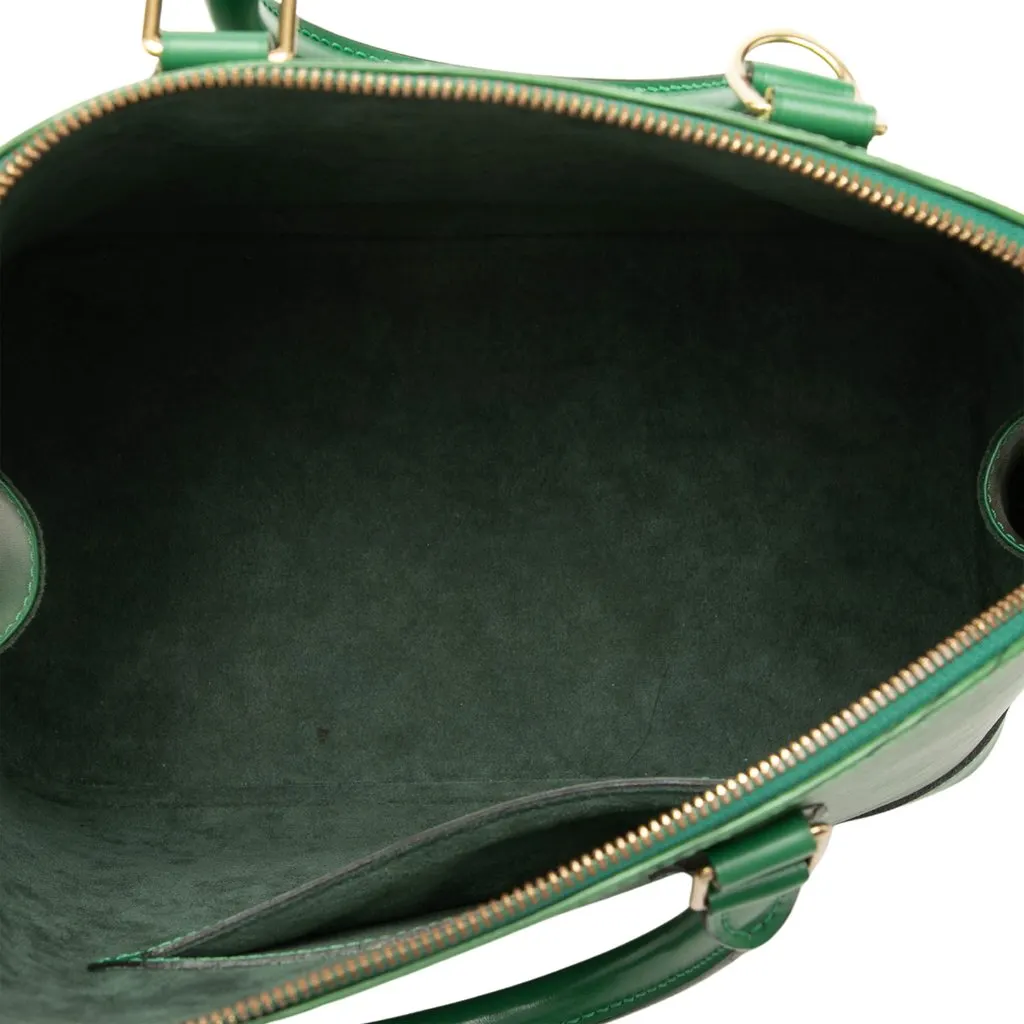 Louis Vuitton Epi Alma PM Green Leather Very good - Model View