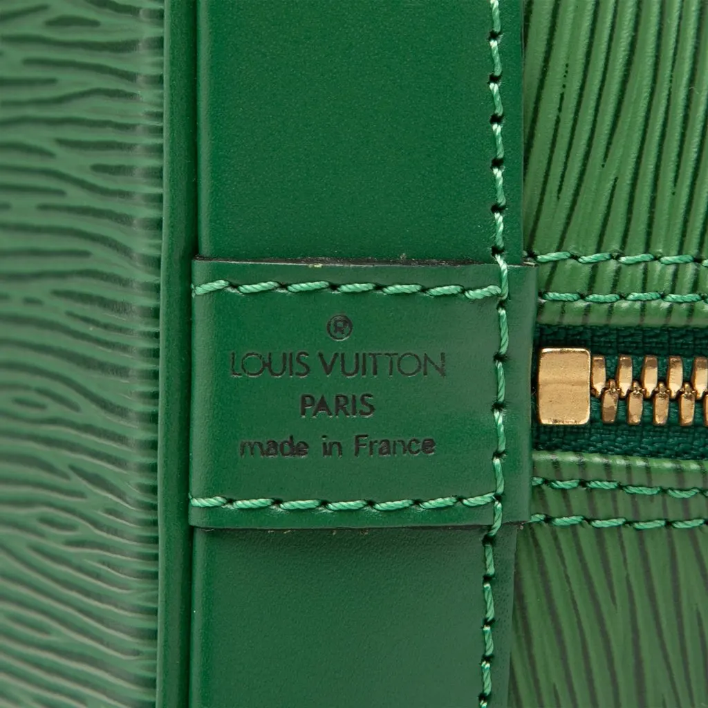 Louis Vuitton Epi Alma PM Green Leather Very good - Box View