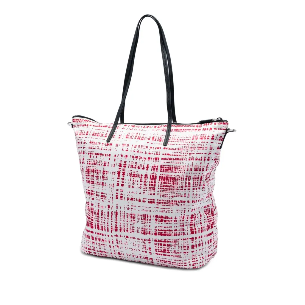 Prada Tessuto Stampato Satchel Red Very good - Back View
