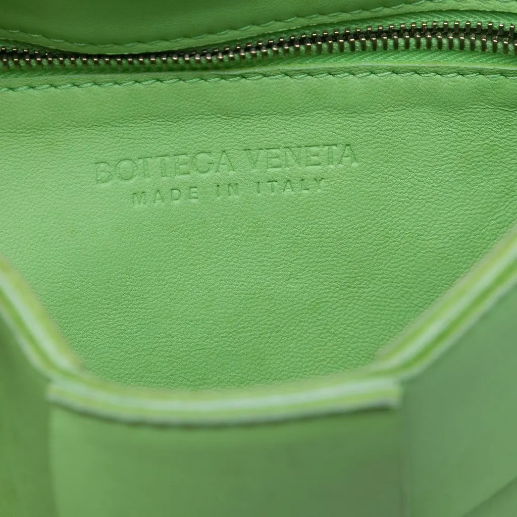 Bottega Veneta Nappa Intrecciato Cassette Crossbody Green Leather Very good - Box View