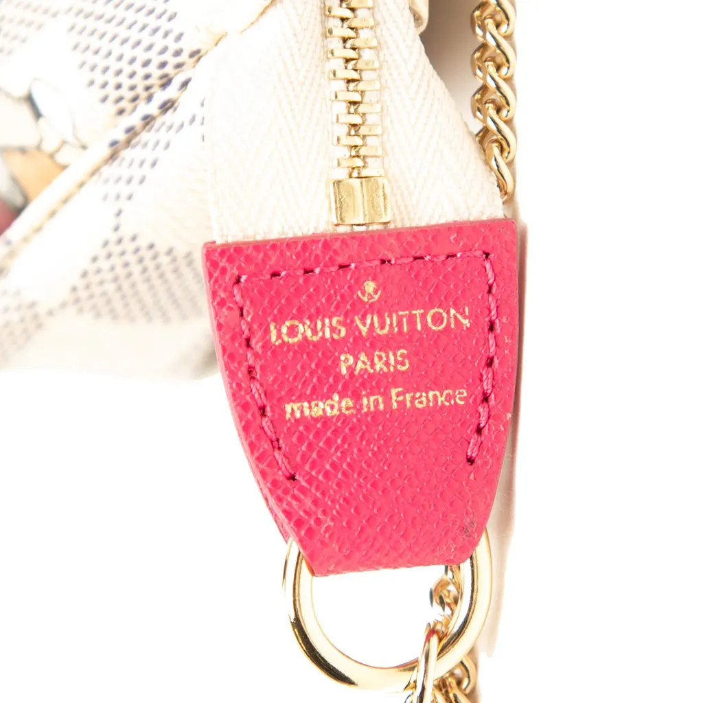 Louis Vuitton Damier Azur Evasion Mini Pochette Accessoires White Very good - Box View