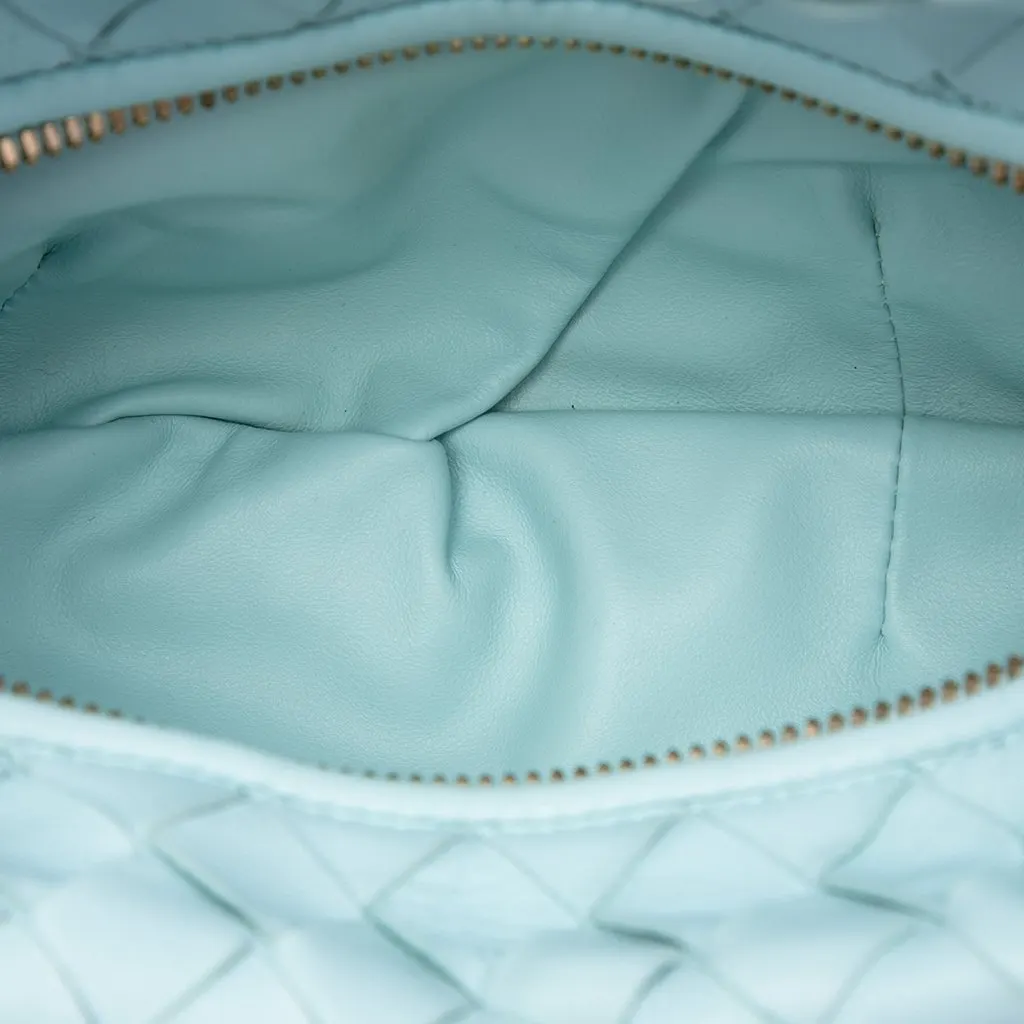 Bottega Veneta Mini Nappa Intrecciato Jodie Blue Leather Very good - Model View