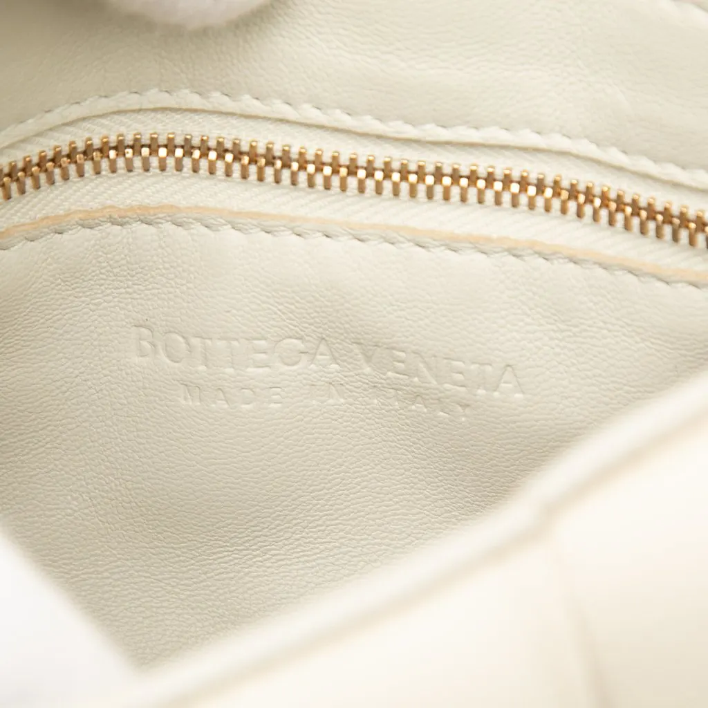 Bottega Veneta Nappa Intrecciato Padded Cassette Crossbody White Leather Good - Box View