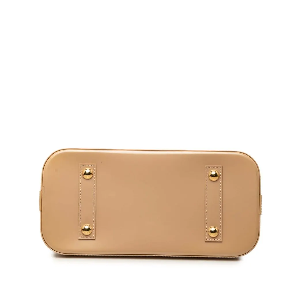 Louis Vuitton Monogram Vernis Alma PM Beige Leather Very good - Inside View