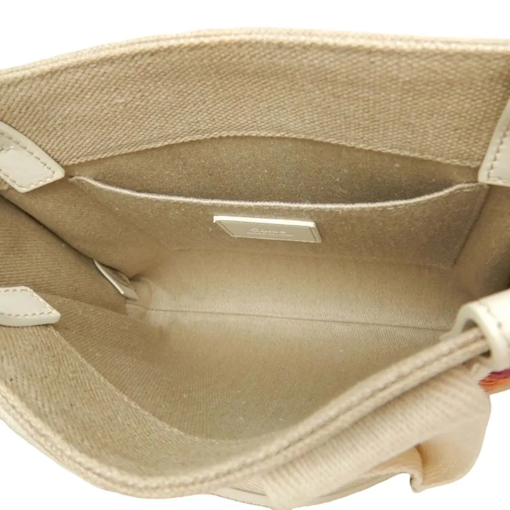 Chloé Small Canvas Stitch Woody Tote Beige Very good - Model View
