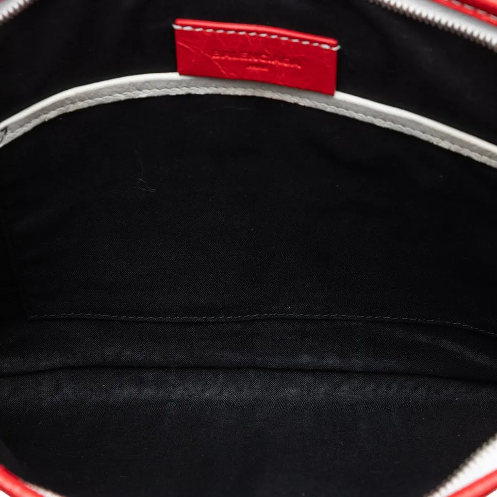 Balenciaga Lambskin Bazar Clutch Green Leather Very good - Model View