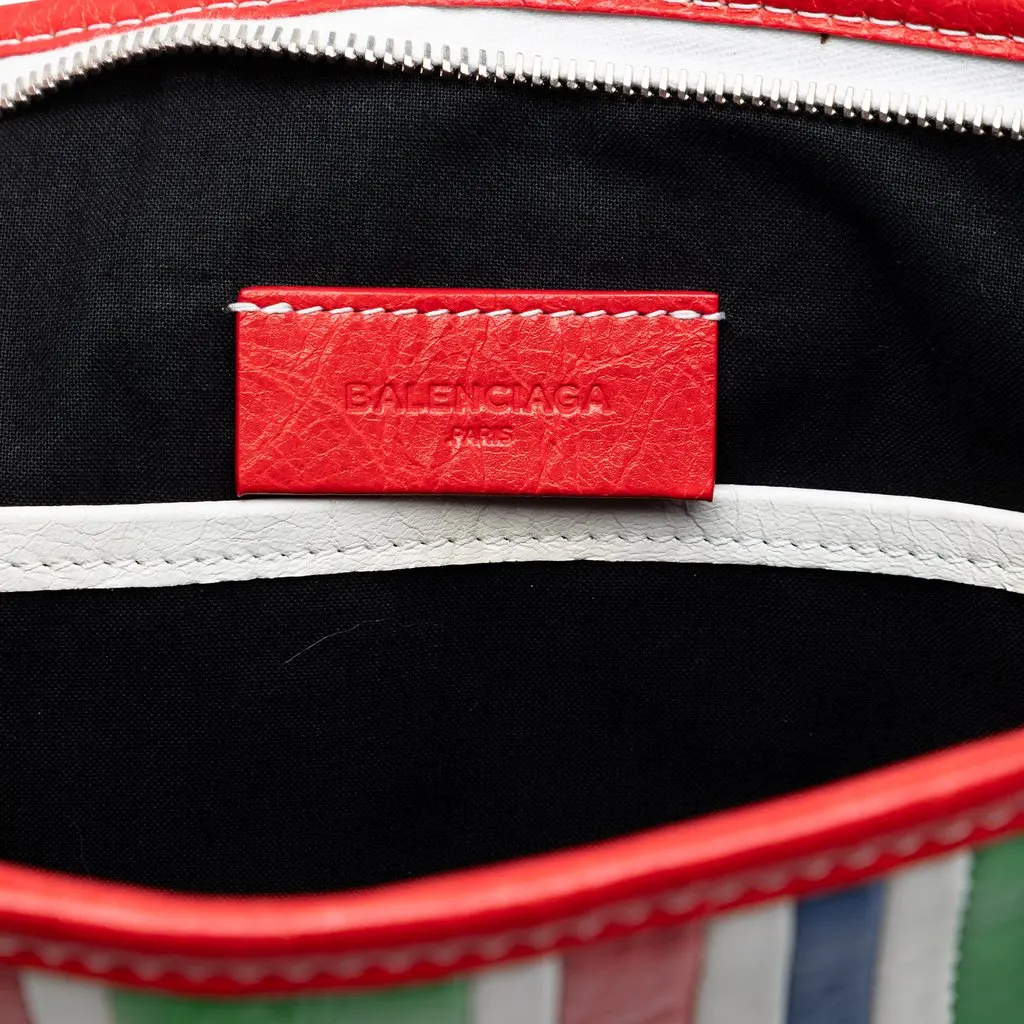 Balenciaga Lambskin Bazar Clutch Green Leather Very good - Box View
