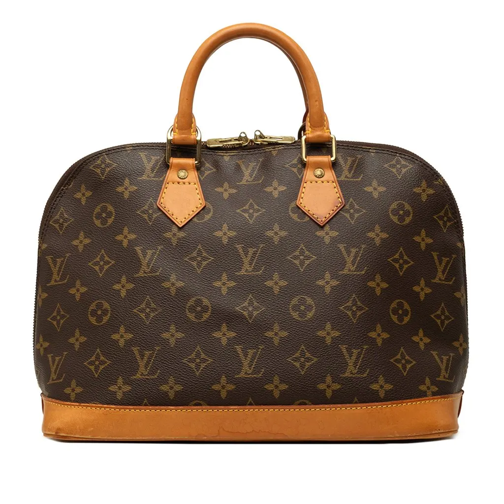 Louis Vuitton Monogram Alma PM Brown Canvas Good - Front View