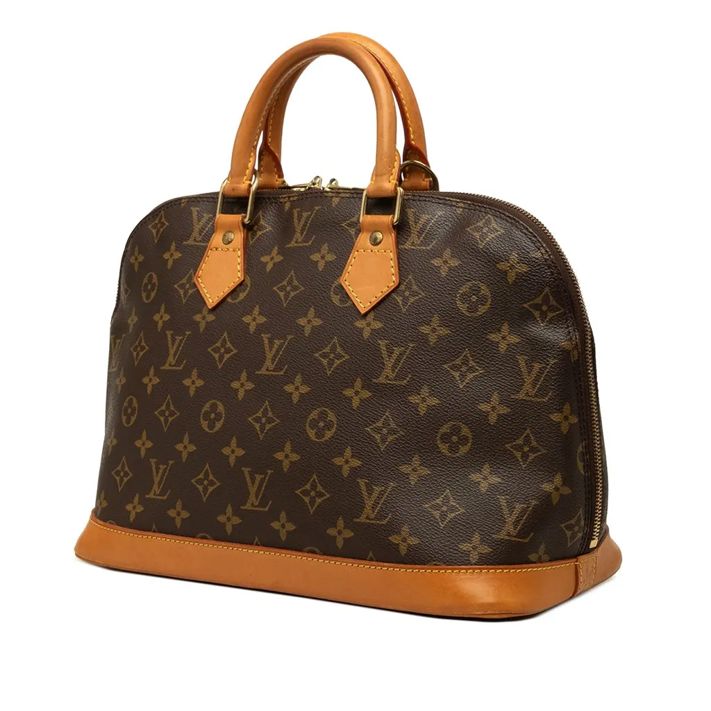 Louis Vuitton Monogram Alma PM Brown Canvas Good - Back View