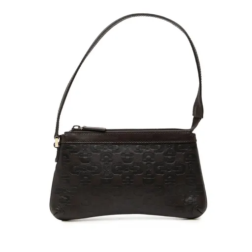 Gucci هورسبيت جلد العجل كتف حقيبة
