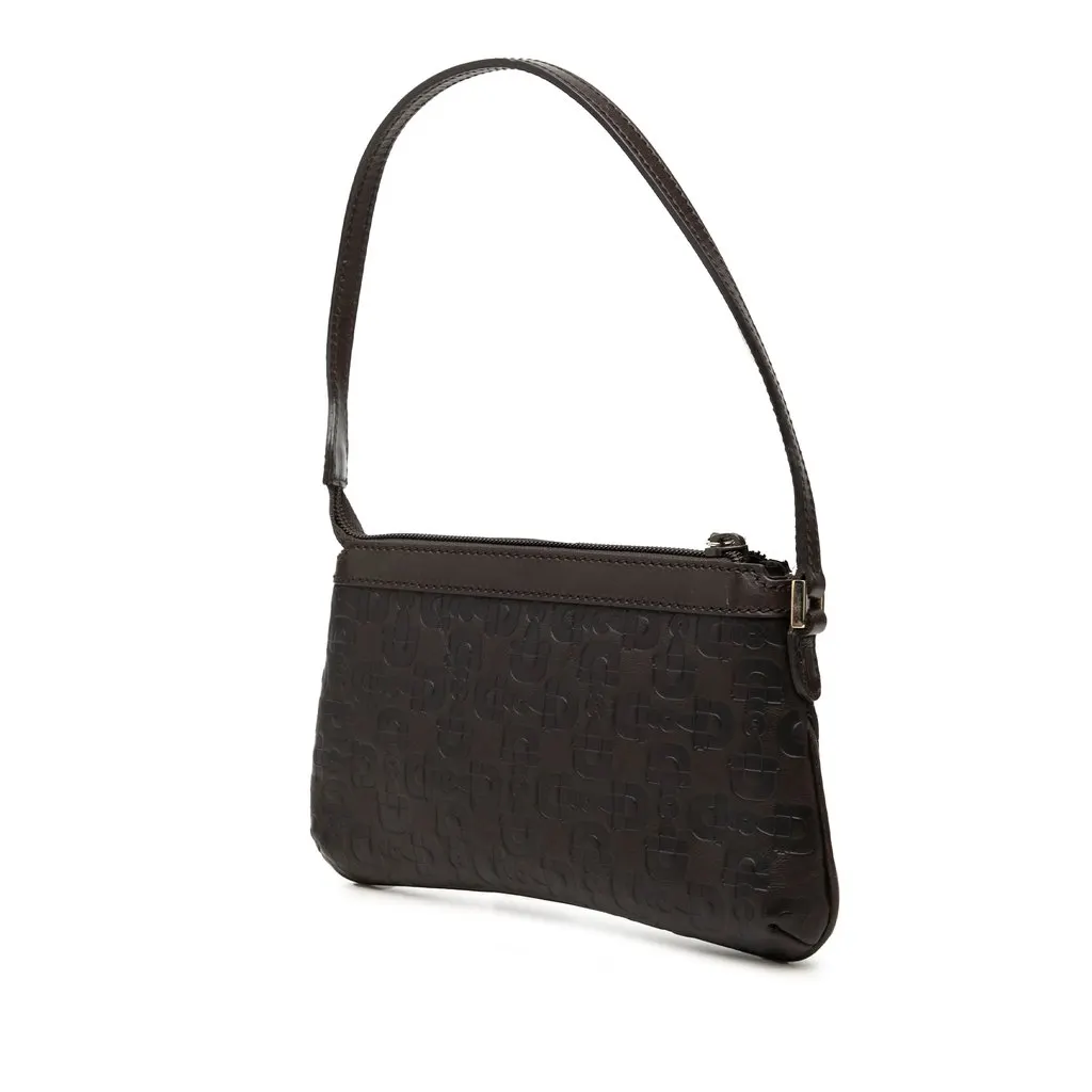 Gucci Horsebit Calfskin Shoulder Bag Brown Leather Very good - Back View