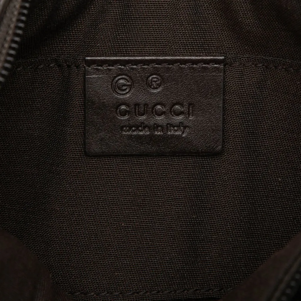 Gucci Horsebit Calfskin Shoulder Bag Brown Leather Very good - Box View