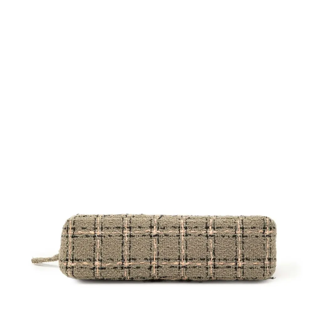 Chanel Multicolor Tweed and Leather Quadrato Box Shoulder Bag Beige Very good - Inside View
