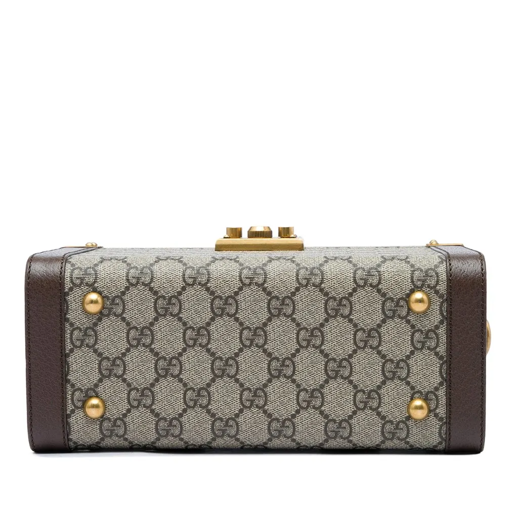 Gucci GG Supreme Web Savoy Top Handle Beauty Case Beige Very good - Inside View