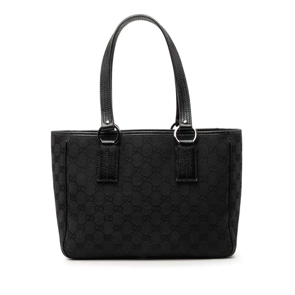 Gucci GG Canvas Tote Black Very good - Front View