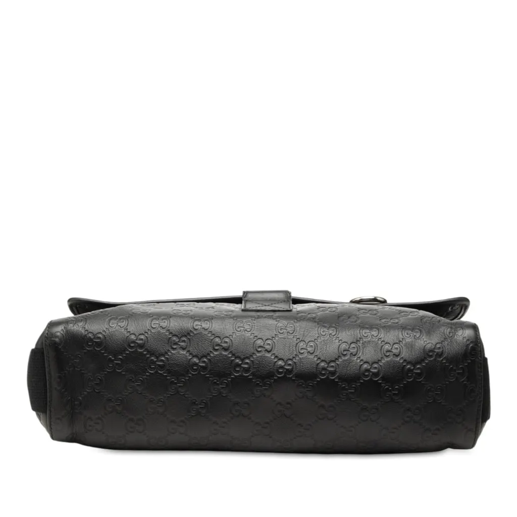 Gucci Guccissima Web Crossbody Black Leather Very good - Inside View