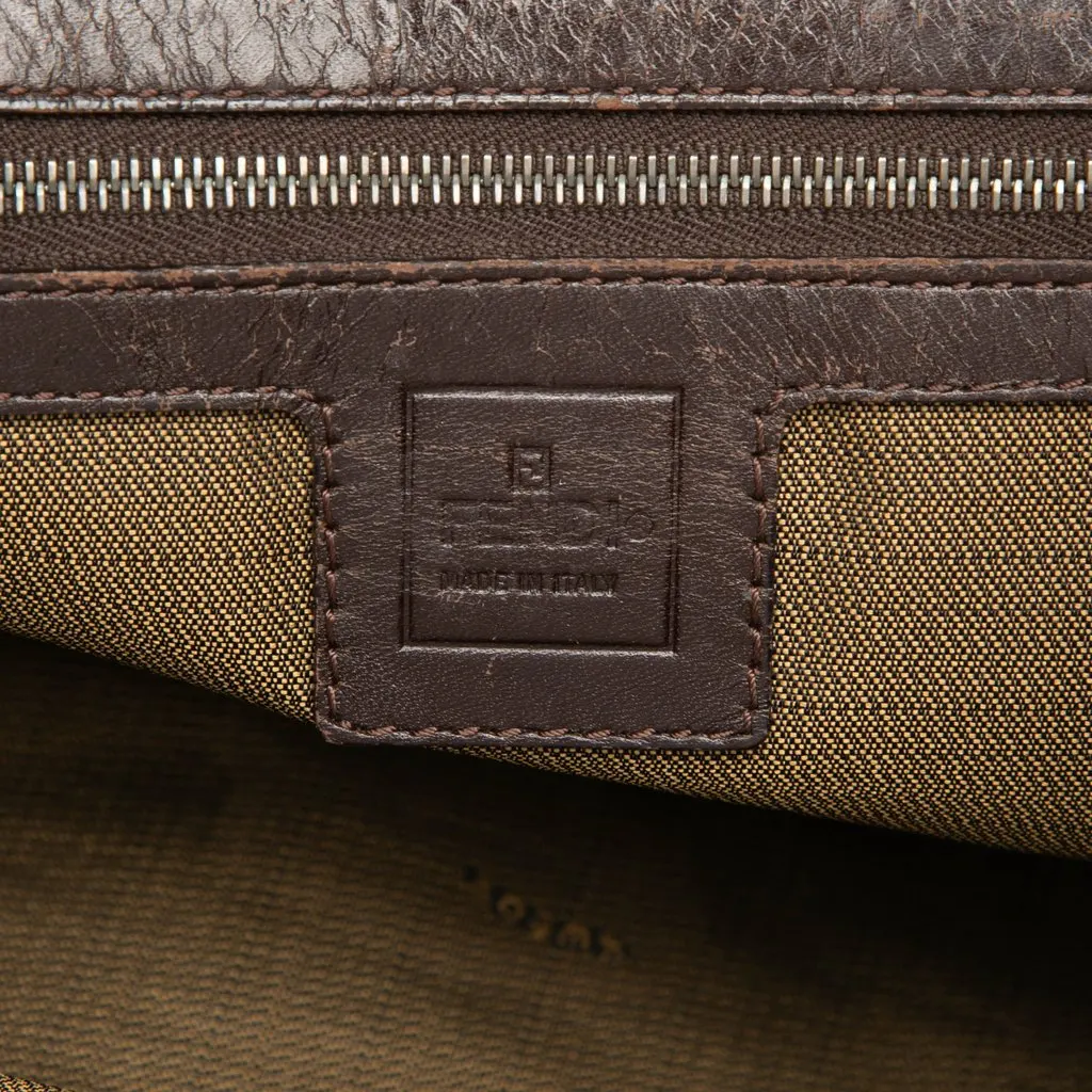 Fendi Zucca Canvas Handbag Brown Canvas Very good - Box View