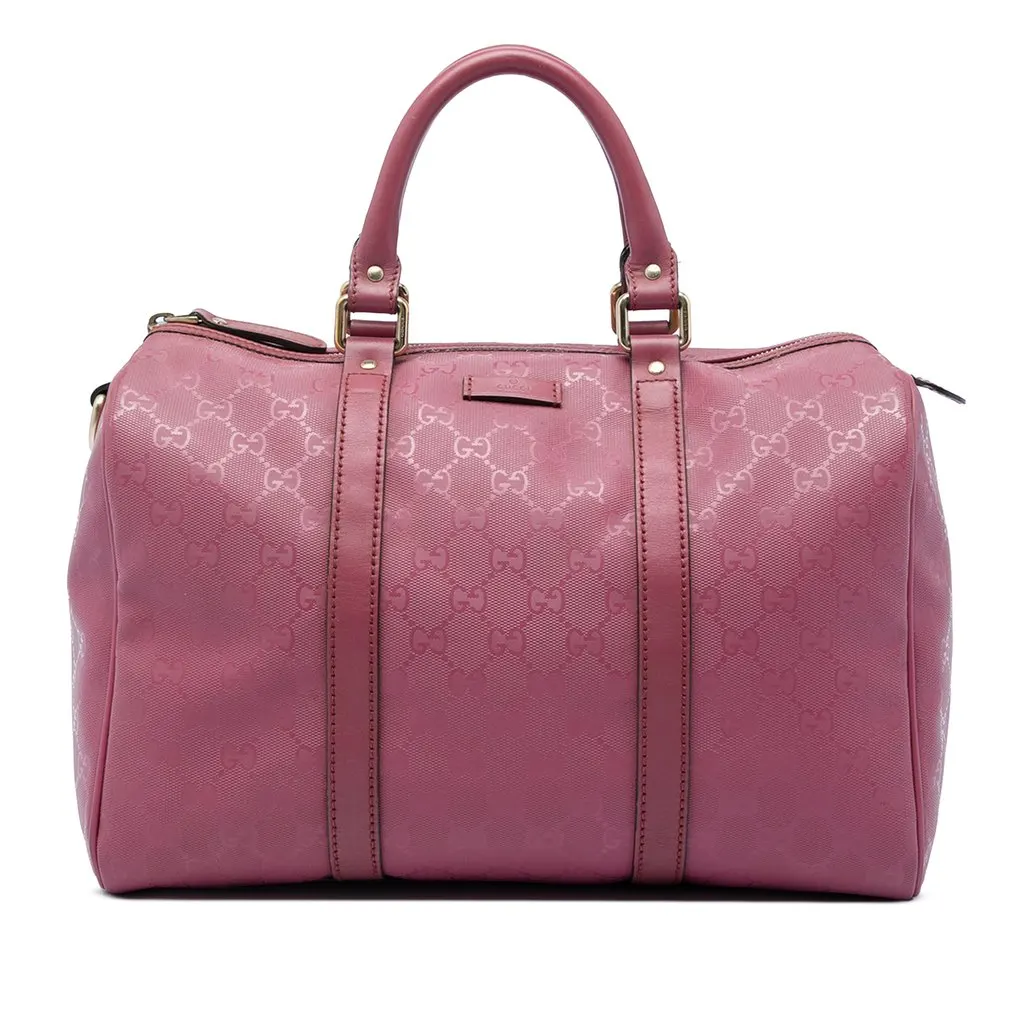 Gucci Medium GG Imprime Joy Boston Bag Pink Good - Front View