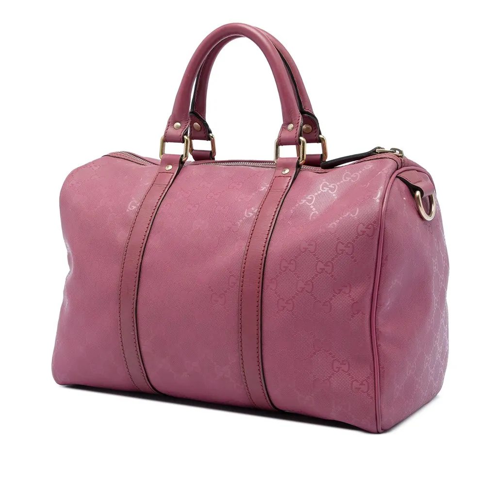 Gucci Medium GG Imprime Joy Boston Bag Pink Good - Back View