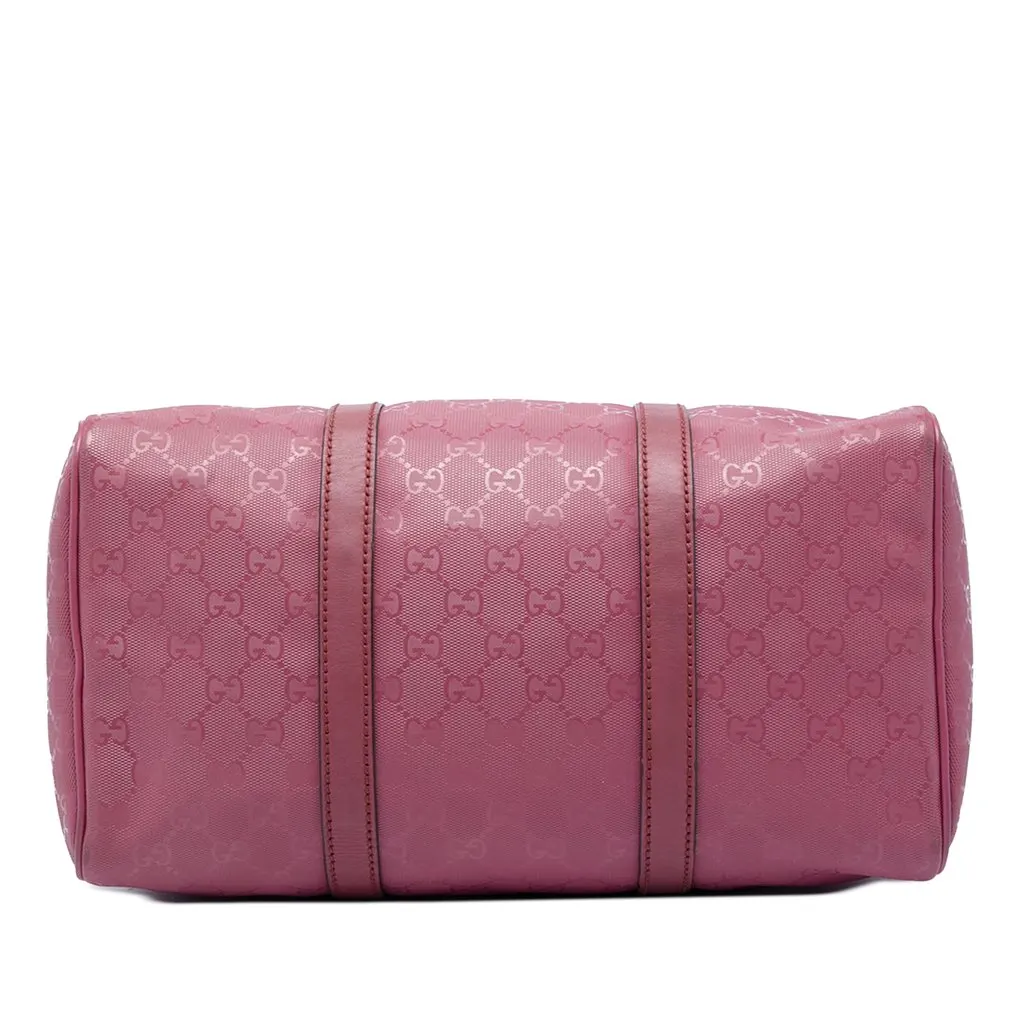 Gucci Medium GG Imprime Joy Boston Bag Pink Good - Inside View