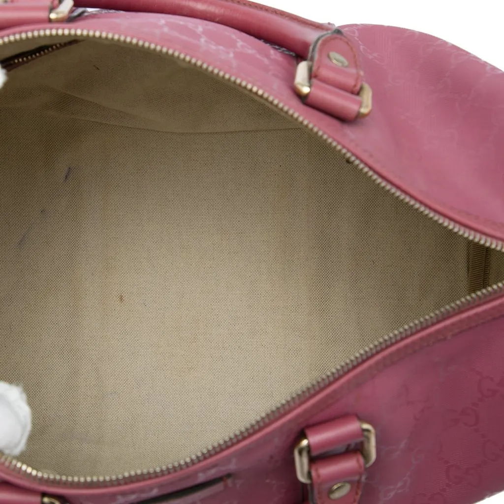 Gucci Medium GG Imprime Joy Boston Bag Pink Good - Model View