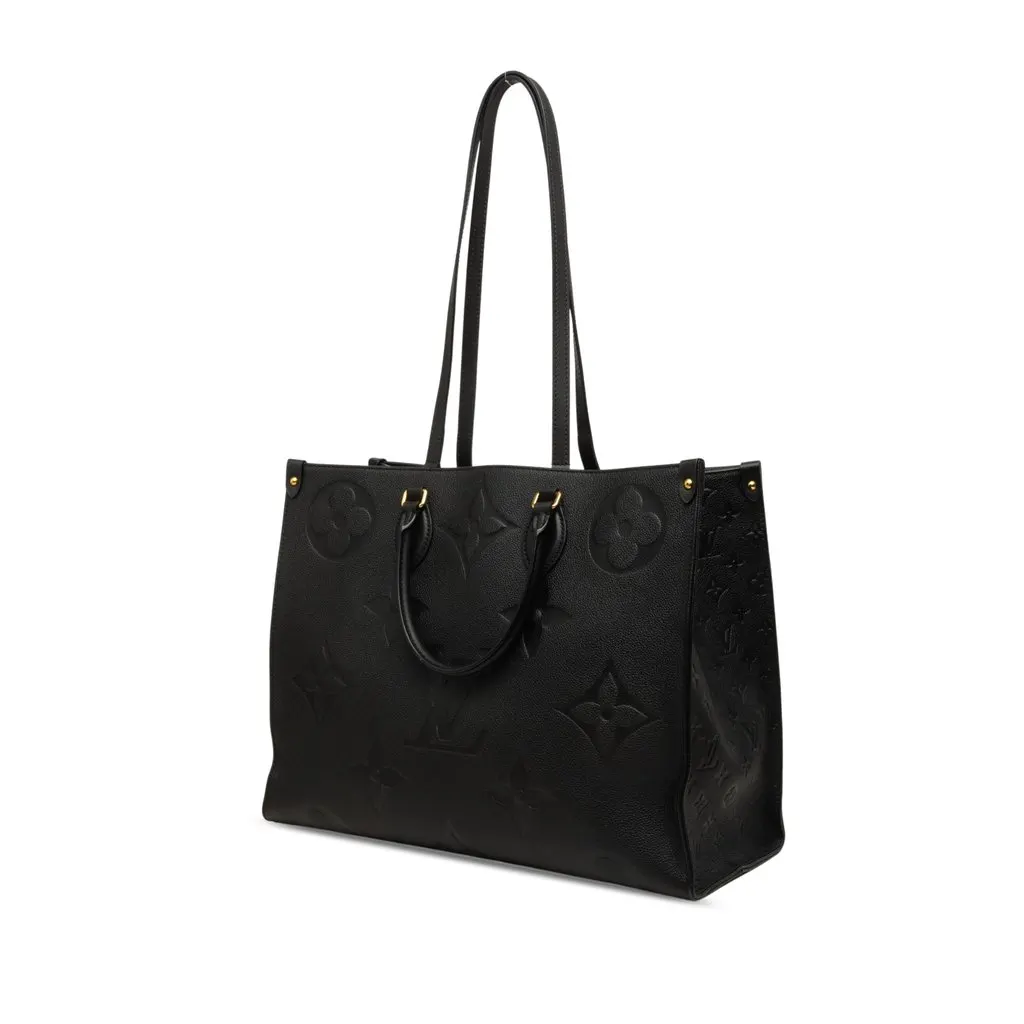 Louis Vuitton Monogram Empreinte Giant Onthego GM Black Leather Very good - Back View