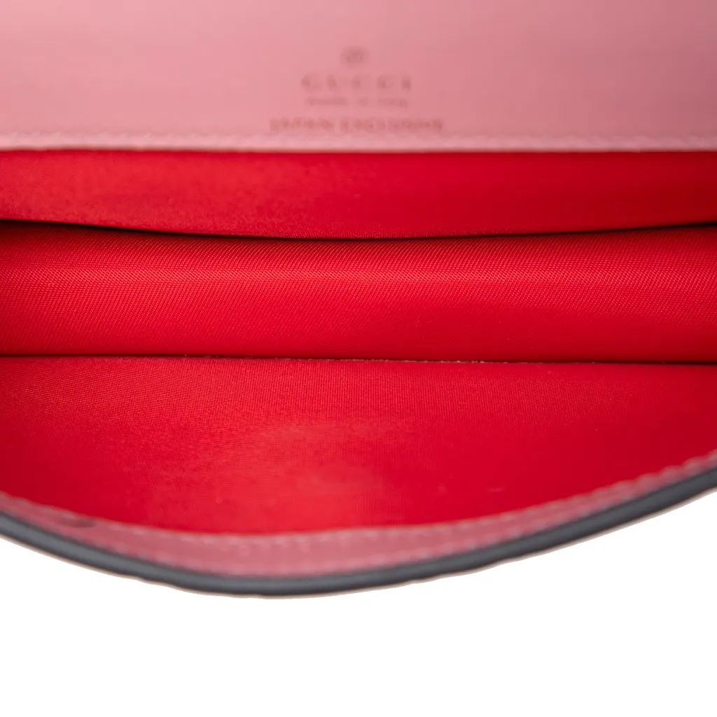 Gucci Mini Guccissima Cherry Crossbody Pink Leather Very good - Model View