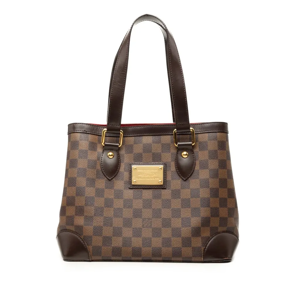 Louis Vuitton Damier Ebene Hampstead PM Brown Canvas Good - Front View