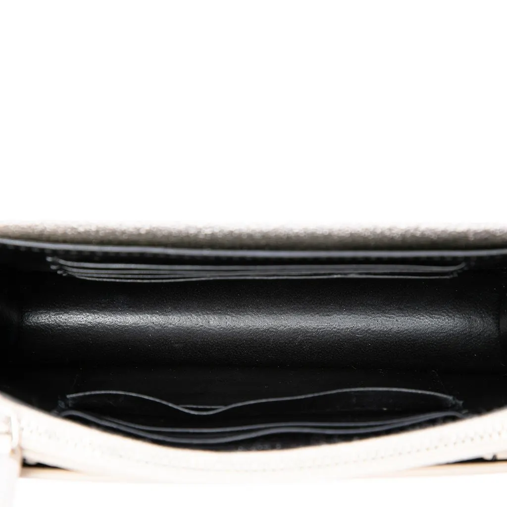 Saint Laurent Mini Metallic Calfskin Monogram Sunset Wallet on Chain Gold Leather Very good - Model View