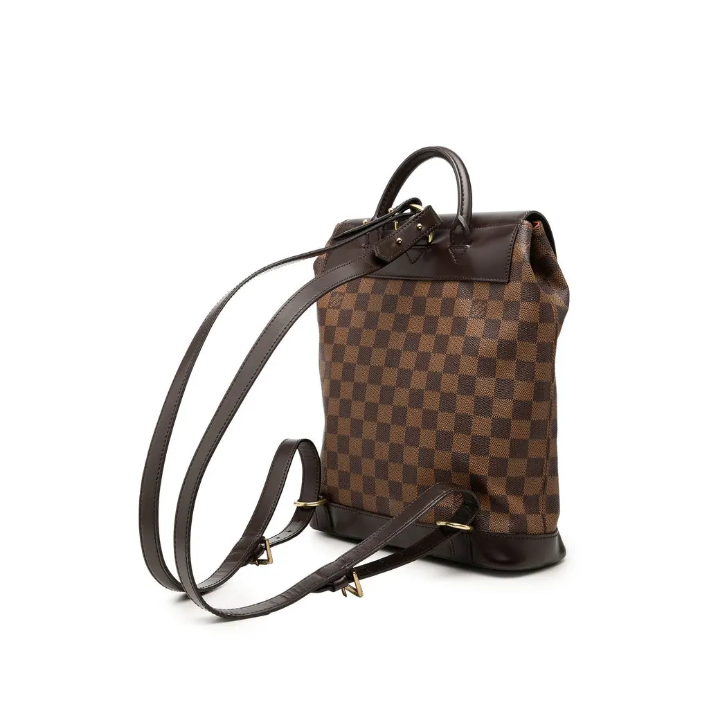 Louis Vuitton Damier Ebene Soho Brown Very good - Back View