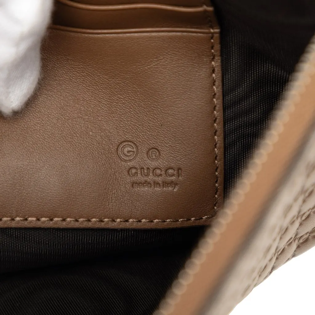 Gucci Microguccissima Clutch Brown Leather Very good - Box View