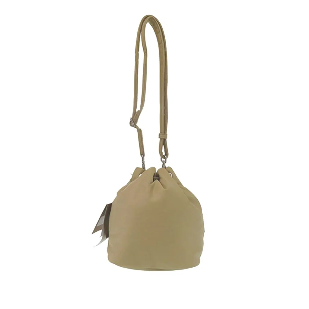 Burberry Nylon Ryle Bucket Bag Beige Very good - Back View