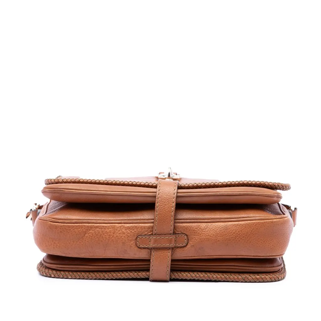 Gucci Calfskin Marrakech Crossbody Brown Leather Very good - Inside View