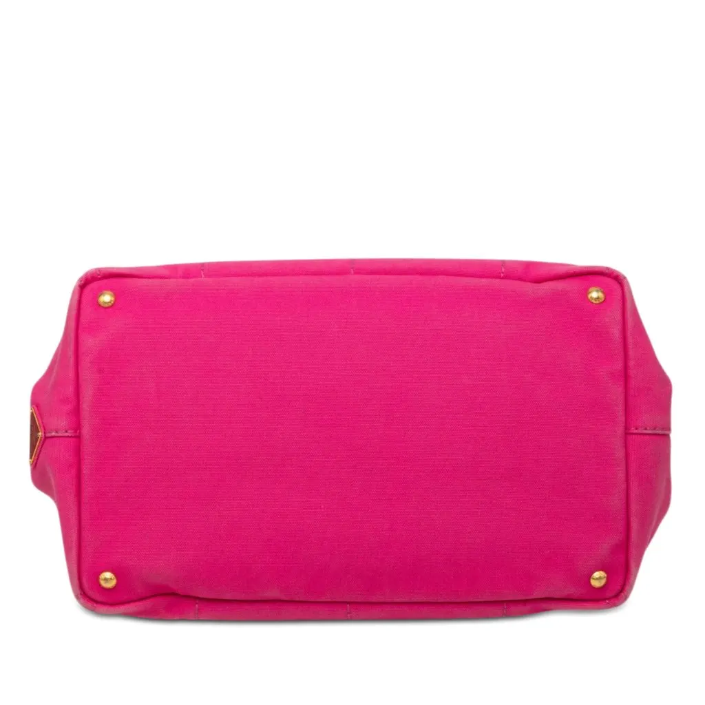 Prada Canvas Canapa Logo Tote Pink Very good - Inside View