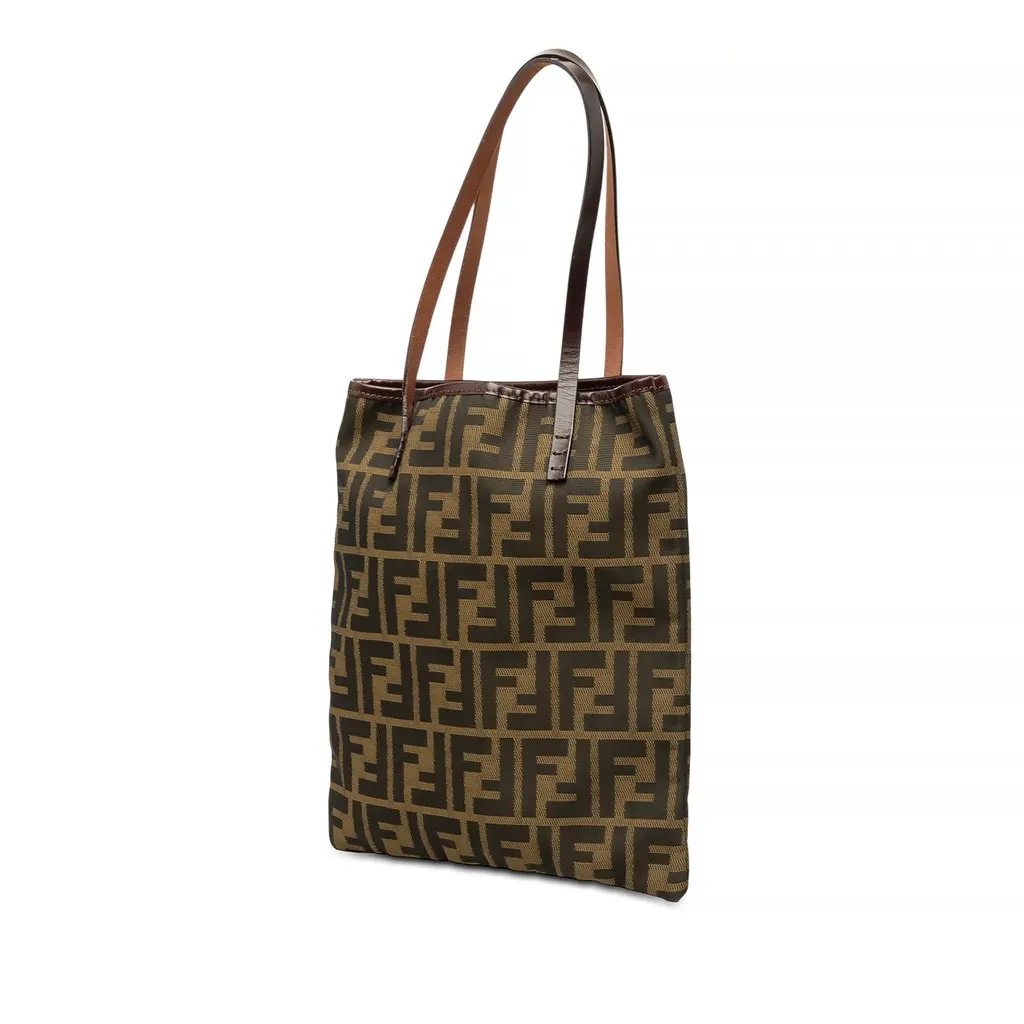 Fendi Zucca Canvas Tote Brown Canvas Very good - Back View