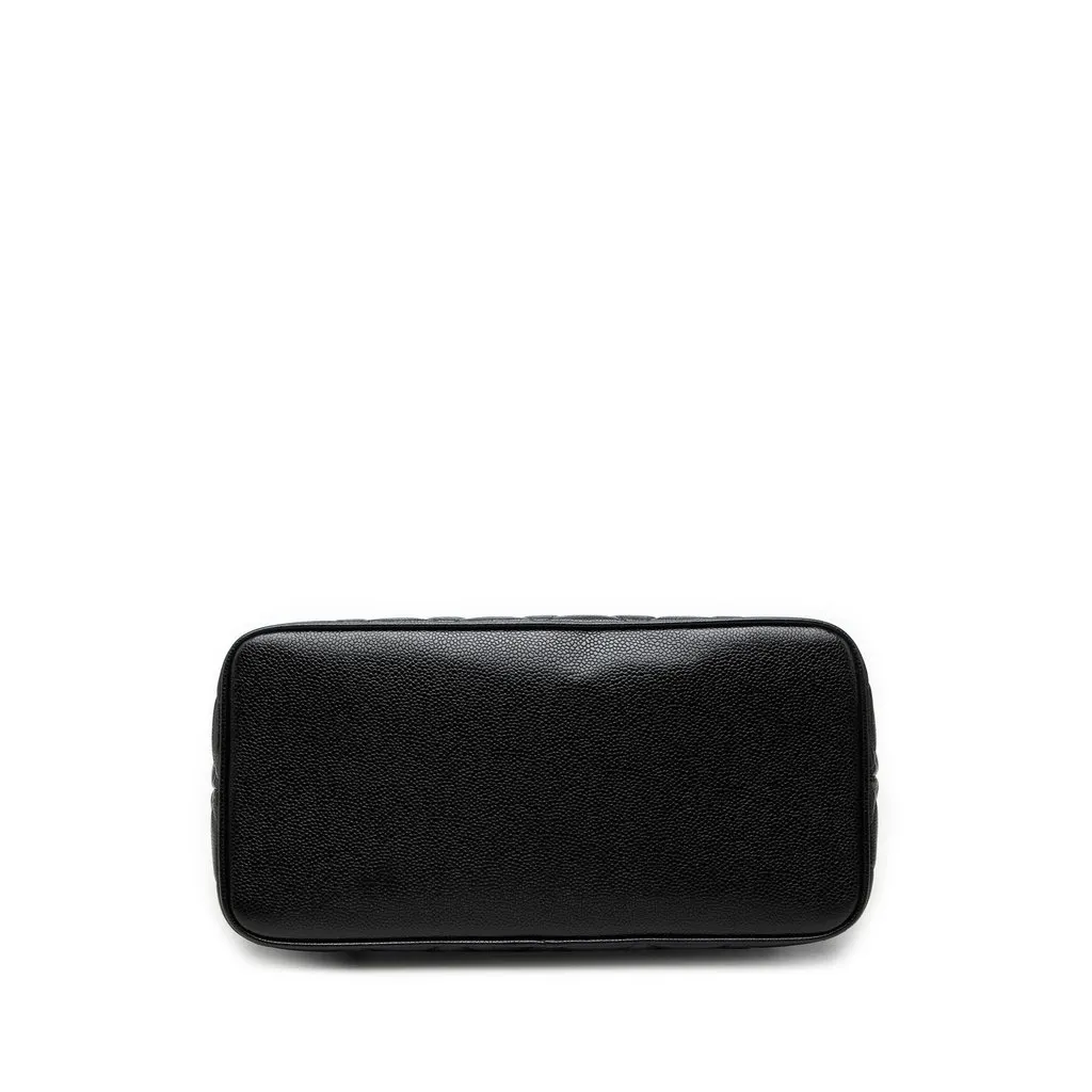 Chanel Caviar Medallion Tote Black Leather Very good - Inside View