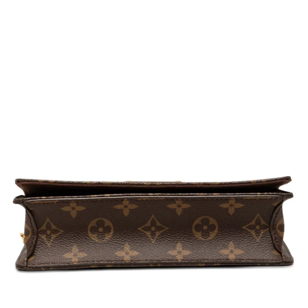 Louis Vuitton Monogram Lily Wallet On Chain Brown Very good - Inside View
