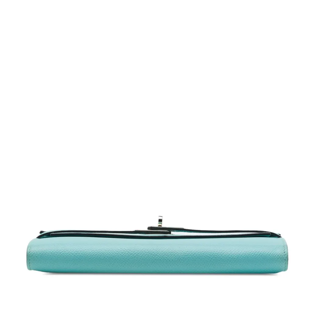 Hermès Epsom Kelly Longue Wallet Blue Leather Very good - Inside View