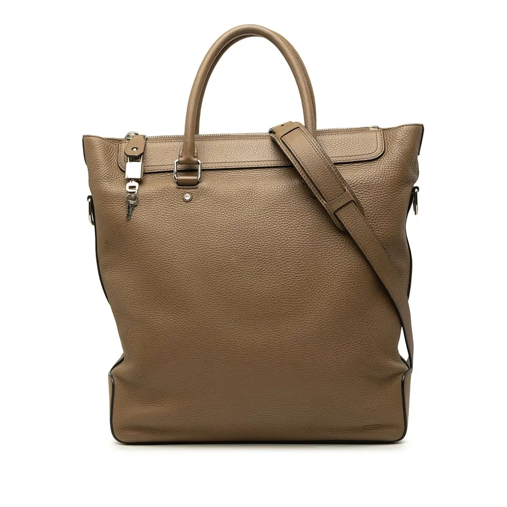 Louis Vuitton Taurillon Greenwich Brown Leather Good - Front View