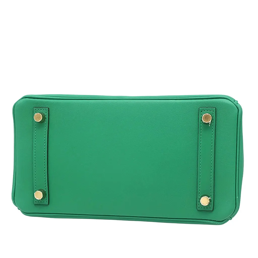 Hermès Swift Birkin Retourne 25 Green Leather Very good - Inside View