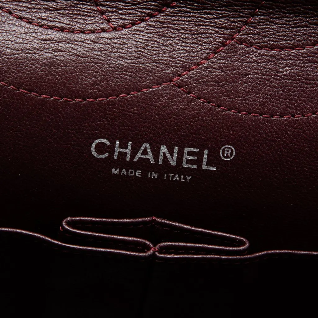 Chanel Quilted Aged Calfskin Reissue 2.55 Double Flap 227 Black Leather Very good - Box View