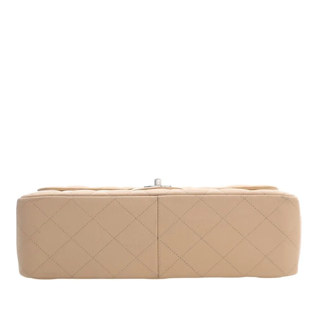 Chanel Jumbo Classic Caviar Double Flap Beige Leather Very good - Box View